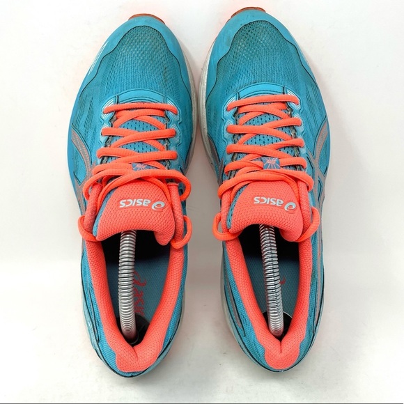 ASICS GT-1000 Athletic Sneaker Teal Blue Orange Womens 9.5 - Picture 6 of 8